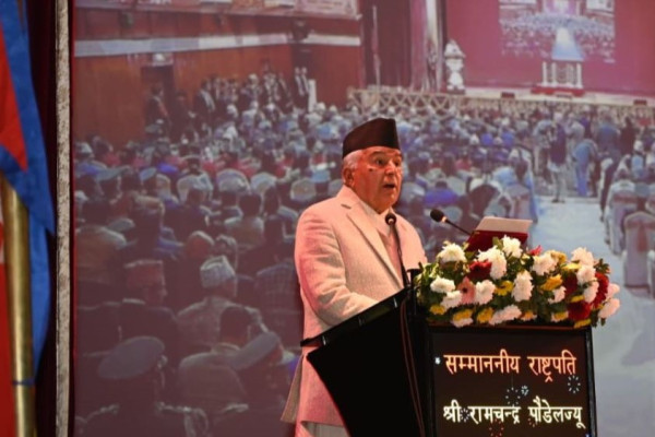 सुरक्षा निकायको धर्म भनेकै शान्ति सुरक्षा कायम गर्नु हो: राष्ट्रपति पौडेल